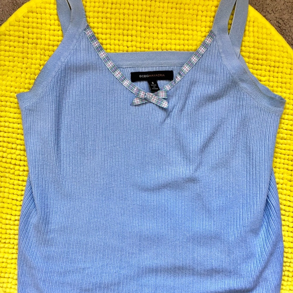 BCBG baby blue crop top 🦋 - Picture 2 of 3